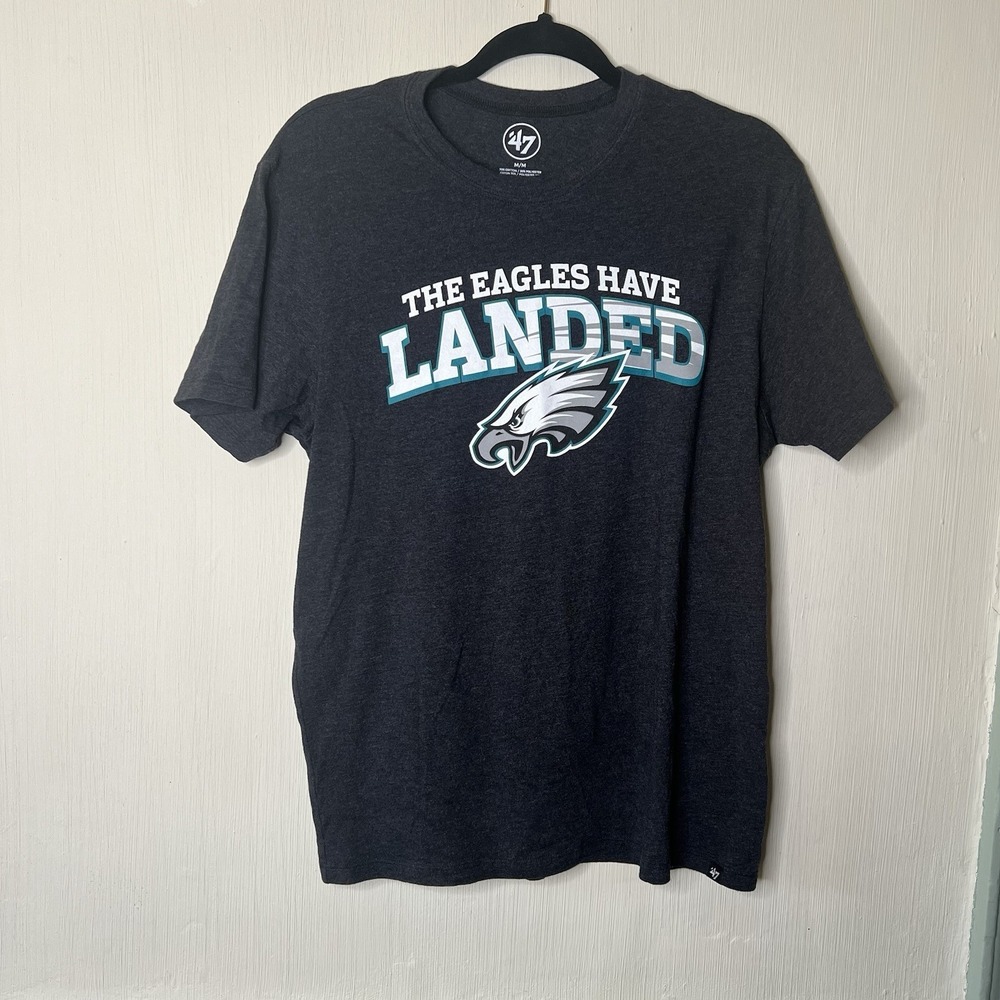 Philadelphia Eagles THE EAGLES HAVE LANDED Short Sleeve T-Shirt Size M‎ Graphite